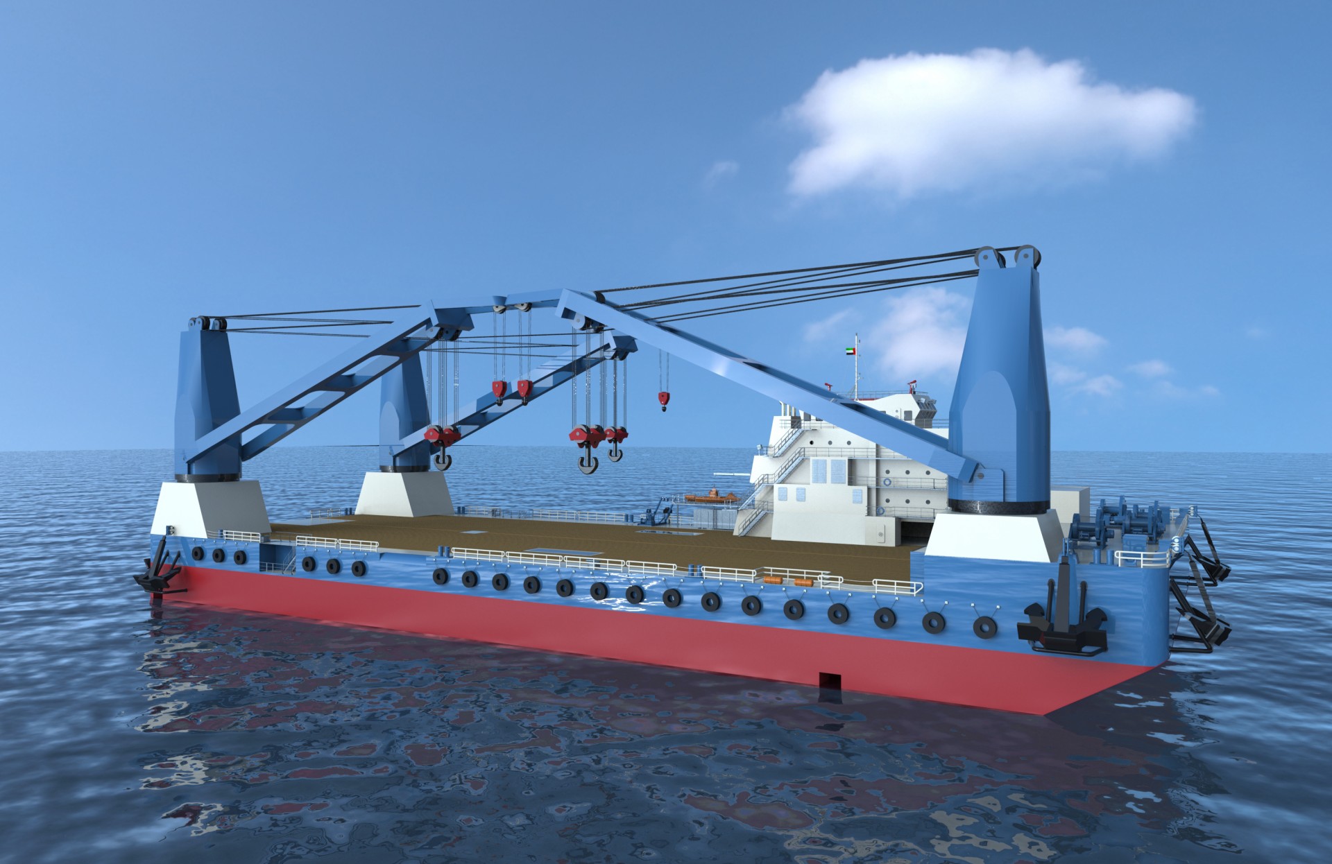 CRANE BARGE